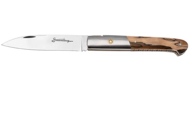 Bild für Laguiole en Aubrac Sauveterre Spalted Beechwood, Matt Stainless Bolster, Mosaic Pin, Taschenmesser, 11 cm