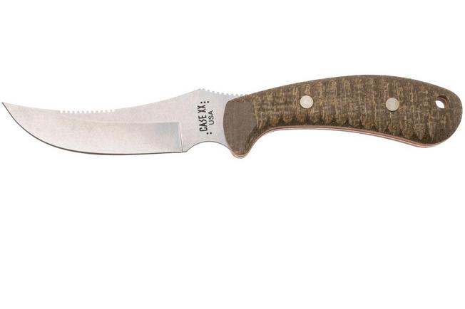 Bild für Case Ridgeback Hunter 30594, Stonewashed Stainless Steel, Green Laminate/Orange G-10, Jagdmesser