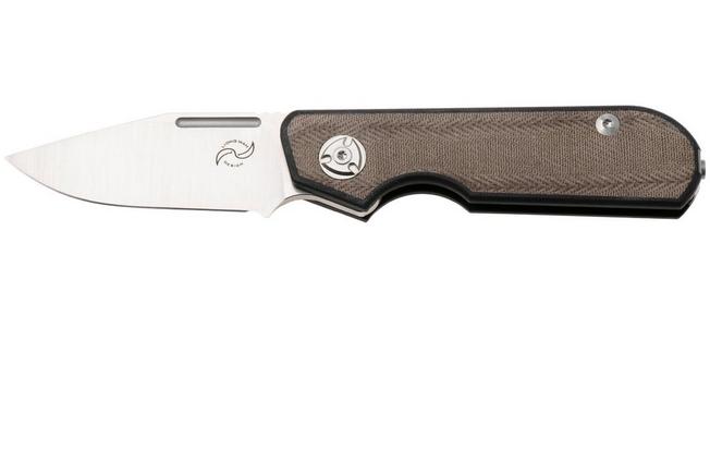 Bild für Liong Mah Traveller Clippoint Green Canvas Micarta Taschenmesser