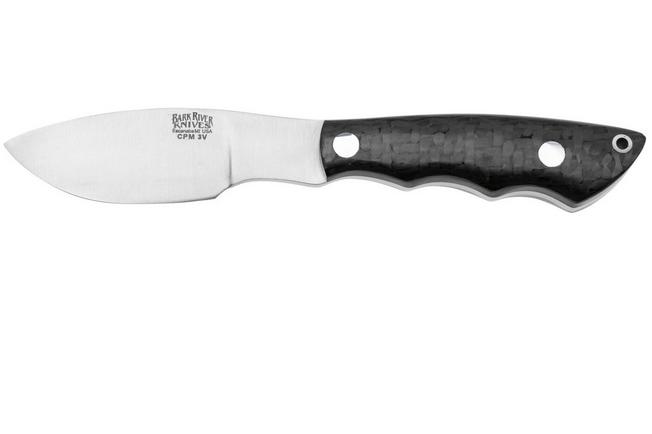 Bild für Bark River Mini Canadian CPM 3V Black Carbon Fiber, feststehendes Messer