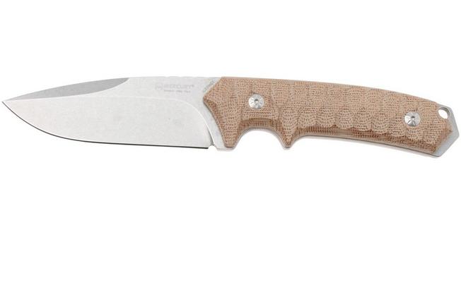 Bild für Mercury Ranger 923-23-3VCNC Stonewashed Sleipner, Green Canvas Micarta, Bushcraft Messer