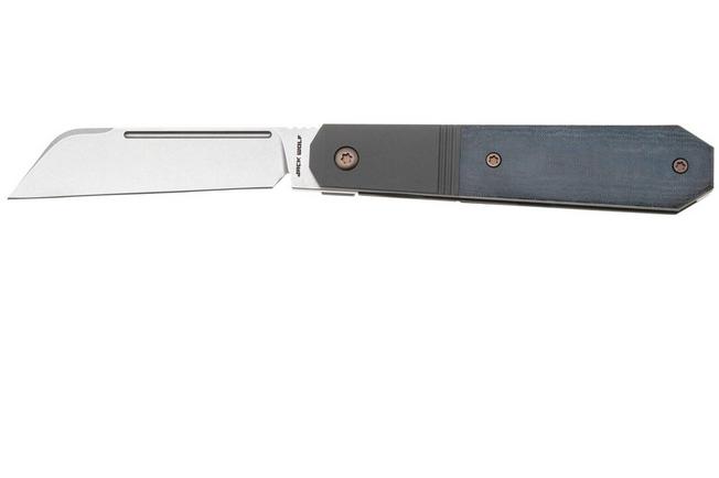 Image for Jack Wolf After Hours Jack AFTER-02-LN-MC-BL Blue Linen Micarta, pocket knife