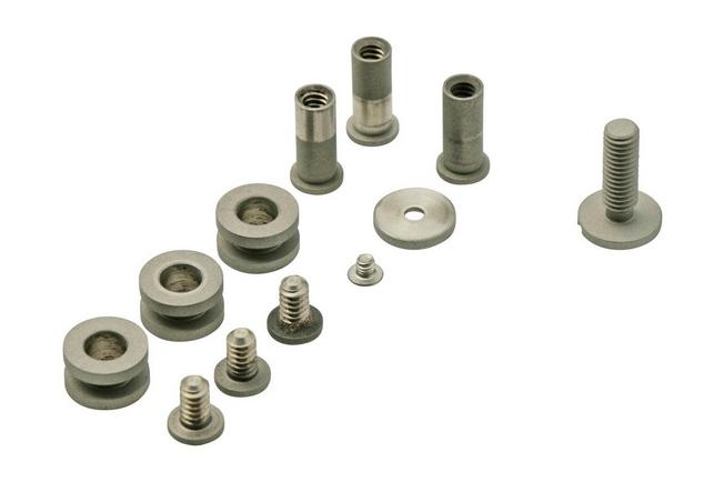 Bild für Rick Hinderer XM24 4" Complete Titanium Hardware Kit Working Finish, grau