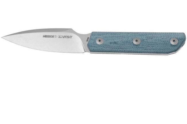 Bild für Viper Mirror 1 VT4060CD Böhler M390 Denim Canvas Micarta, Fahrtenmesser