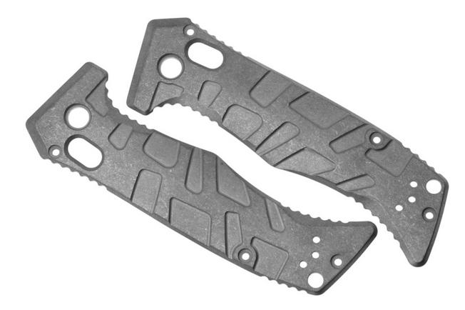 Bild für Lex Custom Benchmade Mini Adamas Scales MATSW Turtle Stonewashed Titanium, Griffschalen