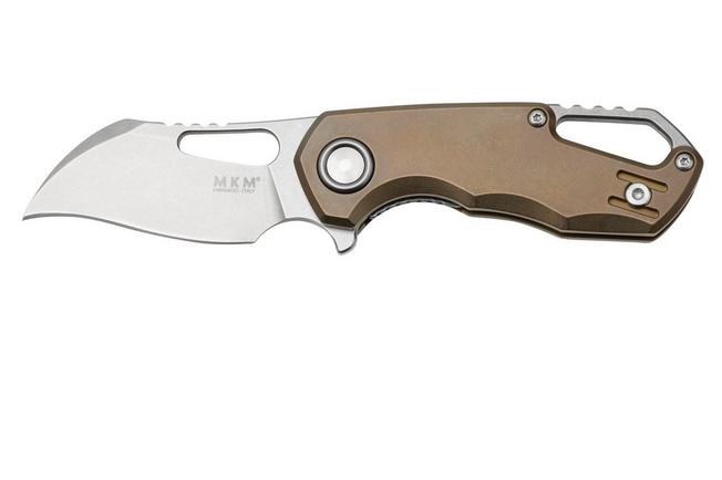 Bild für MKM Isonzo FX03M-1TBR, Hawkbill Stonewashed Böhler M390 Bronze Titanium, Taschenmesser