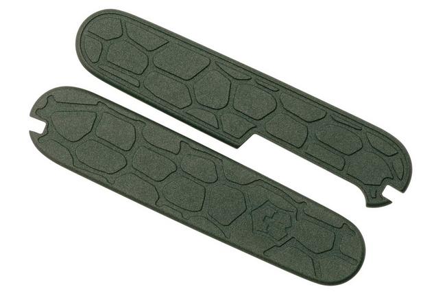 Bild für Lex Custom Victorinox 91 mm Scales V91LH338 Lizard Charcoal Green Titanium, Griffschalen