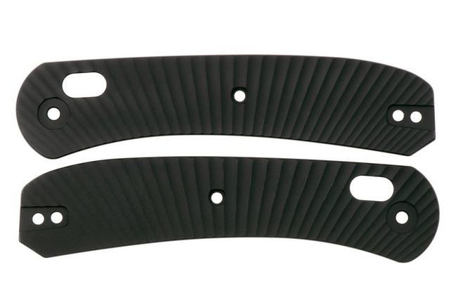 Bild für Knafs Lander 2 Knife Scales KNAFS-00295 Black Aluminum Solar Flare, Griffschalen