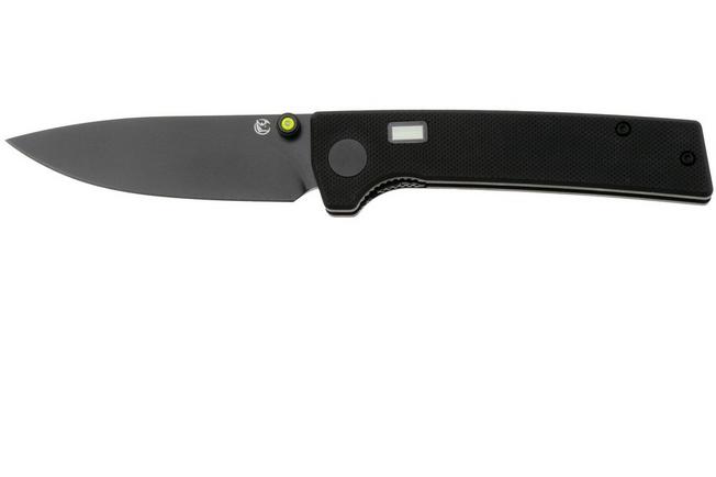 Bild für Glow Rhino Fermi FERMI-XG-YG, PVD D2, Black G10 Yellow Thumbstud, Taschenmesser