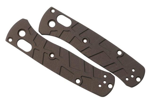 Bild für Lex Custom Benchmade Mini Bugout MBUTH375 Turtle Black Gold Titanium, Griffschalen