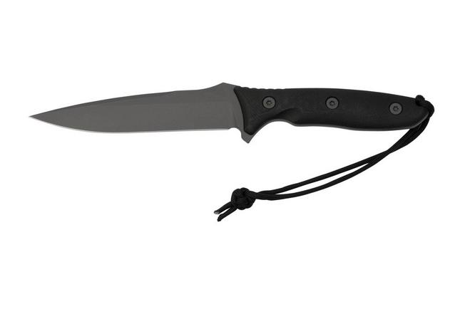 Image for Spartan Blades Moros SB53BKBKNLBK Black, Black Micarta, Molle-Black Sheath, survival knife