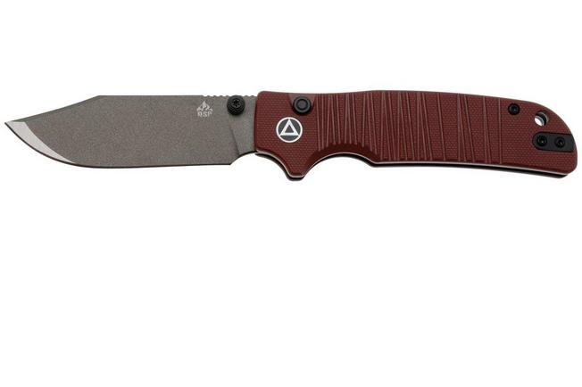 Image for QSP Knife Kali QS159-A2 Ceramic Coated 14C28N Dark Red G10, pocket knife, Keanu Alfaro design