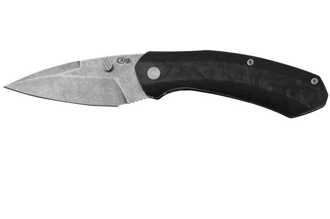 Obraz dla Nóż składany Case Westline 36554 Black Marbled Carbon Fiber, Drop Point Blade S35VN