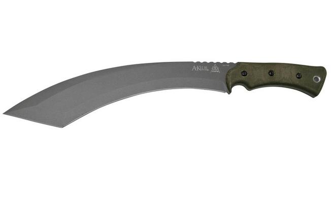 Image for TOPS Knives A-Klub AKLB-02, Green Micarta, machete, Amanda Kaye design