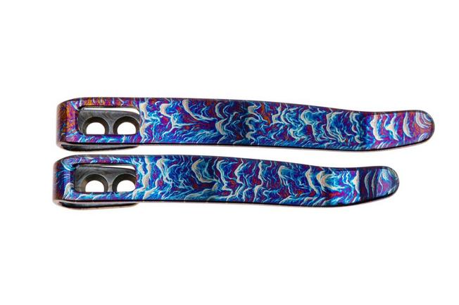 Bild für Civivi 2x Pocketclip Flamed Titanium T002A ohne Schrauben