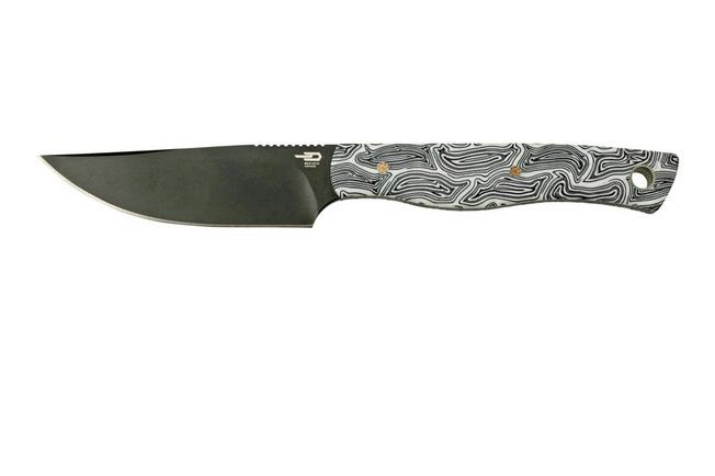 Image pour Bestech Heidi Blacksmith M390 Black DLC, Black White G10, BFK01G couteau à lame fixe Knivesandtools Exclusive