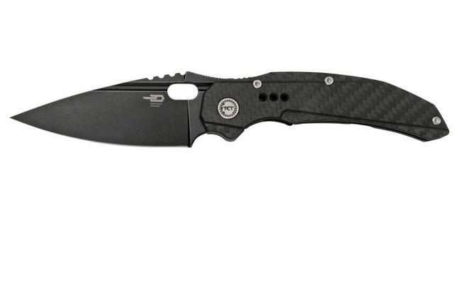 Obraz dla Nóż składany Bestech Exploit BT2005G Blackwashed, Titanium & Carbon fibre