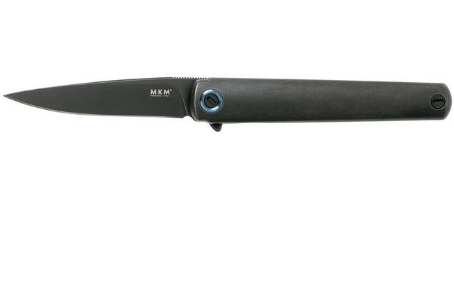 Obraz dla Nóż składany MKM Flame Drop FL01-TDSW Dark Stonewash Titanium, projekt Michael Zieba