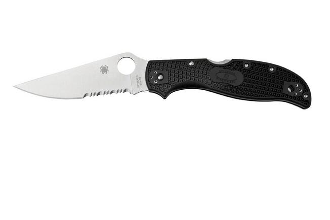 Image for Spyderco Stretch 2 XL C258PSBK partially serrated pocket knife
