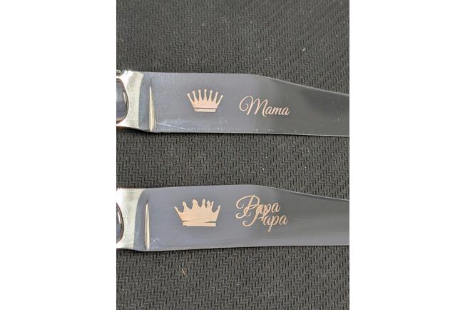 Image pour Laguiole en Aubrac 22C99MORIH, set de 2 couteaux à steak, bois d'amarante