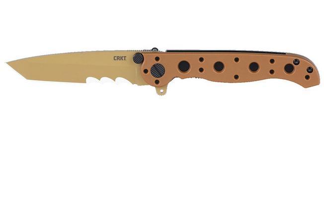 Image pour CRKT M16 Tanto, Veff Serrations M16-10DZ Desert Tan GRN couteau de poche, Kit Carson design