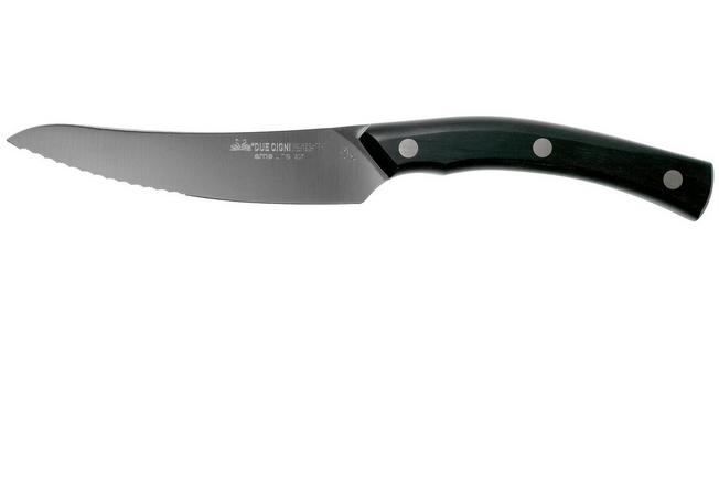 Image for Due Cigni Arne Line serrated steak knife 11 cm, black