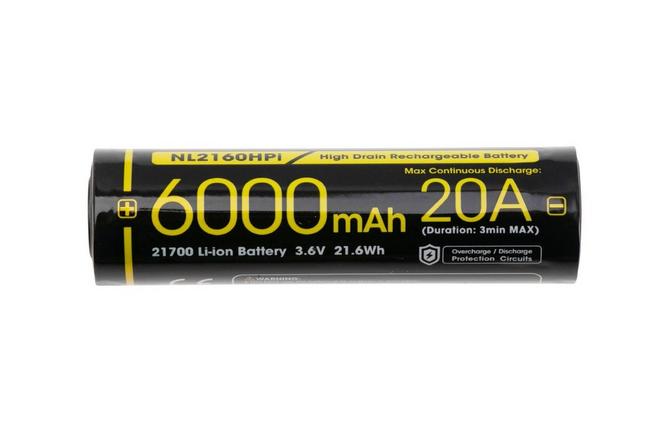 Bild für Nitecore NL2160HPi Dual Output, 21700 aufladbarer Li-ion Akku, 6000 mAh