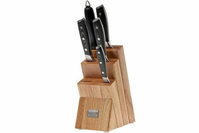 Image for Eden Classic Damast 2030-S03, 6-piece knife set (incl. block)