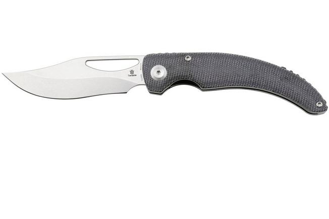 Image for Tenable Gideon T1119A1 Stonewashed Nitro-V, Black Micarta, pocket knife, Dead Sober design