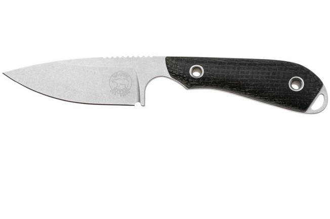 Bild für White River Knives M1 Black Burlap Micarta feststehendes Messer, Kydexscheide