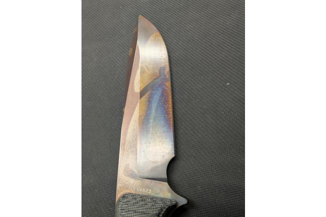 Imagen para TRC Knives Apocalypse, Elmax Apocalypse Finish, Black Canvas Micarta, cuchillo de supervivencia