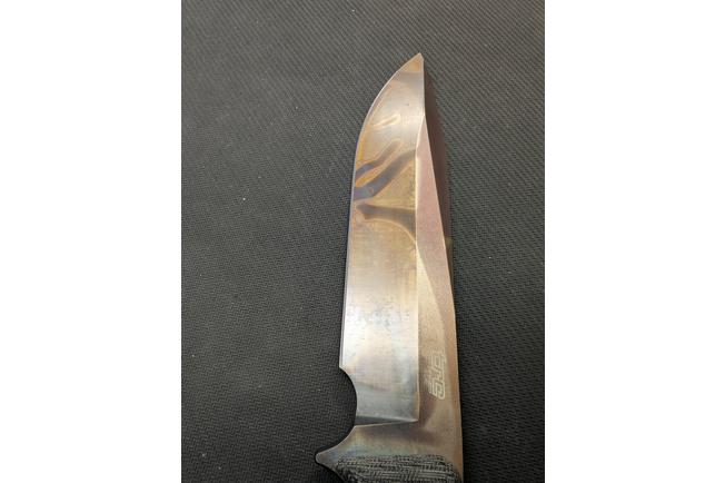 Imagen para TRC Knives Apocalypse, Elmax Apocalypse Finish, Black Canvas Micarta, cuchillo de supervivencia