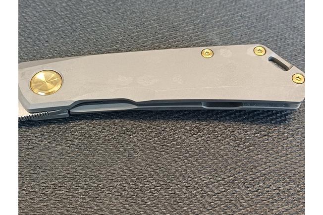 Obraz dla Nóż składany Real Steel Luna Boost 7071, Böhler N690, Titanium Framelock, projekt Poltergeist