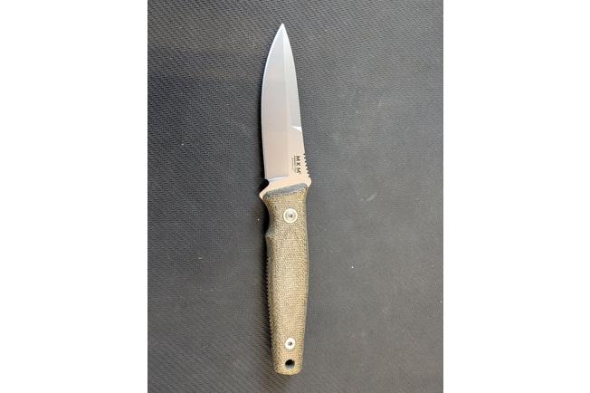 Bild für MKM TPF Defense MK-TPFD-GC CPM MagnaCut, Green Canvas Micarta feststehendes Messer, Bob Terzuola Design