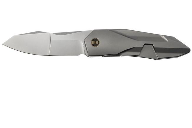 Image pour WE Knife Solid WE22028-2, CPM-20CV Bead Blasted Titanium, couteau de poche