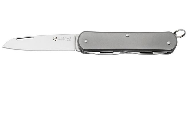 Bild für FOX Vulpis FX-VP130-3TI, M390, Sandblasted Titanium, Taschenmesser