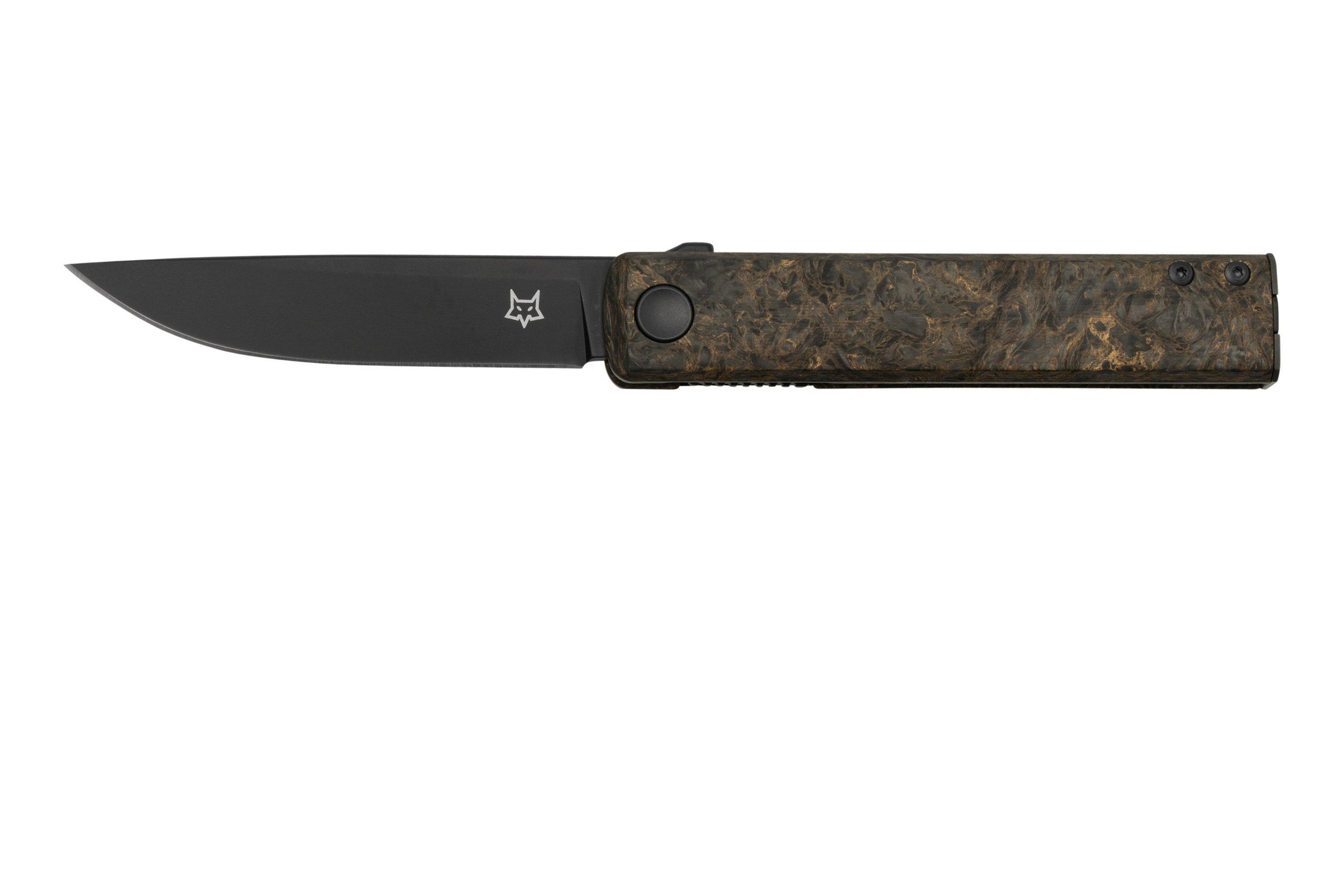 Fox Knives Chnops, FX-543FCGM, Dark Matter Gold, M390, couteau de poche ...