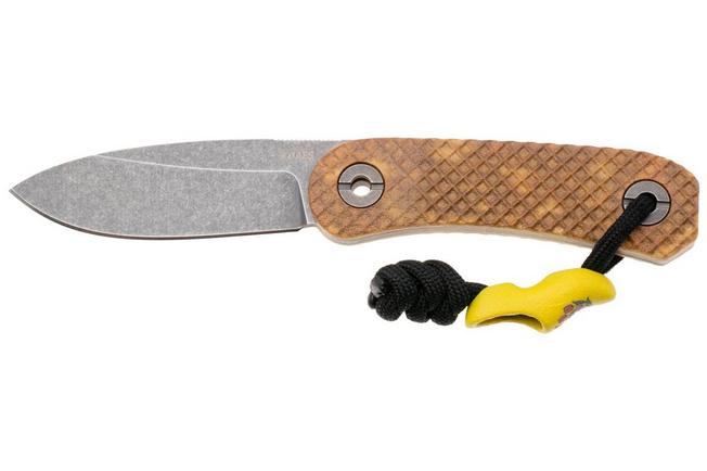 Image for Knafs (Neder)Lander 4 Stroopwafel Scales, Knivesandtools Exclusive fixed knife, Ben Petersen design