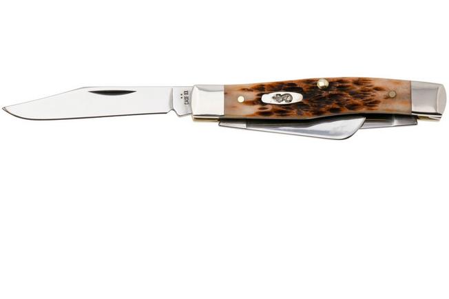 Bild für Case Stockman Amber Jigged Bone, 00079, 63032 CV-Stahl Taschenmesser