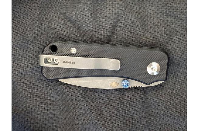 Image for Civivi Baby Banter C19068S-1 Black G10, Stonewashed pocket knife, Ben Petersen design