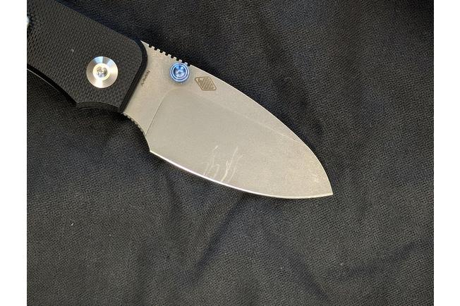 Image for Civivi Baby Banter C19068S-1 Black G10, Stonewashed pocket knife, Ben Petersen design