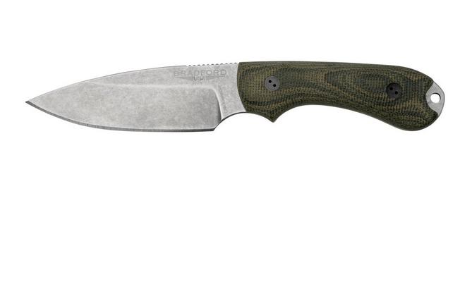 Image pour Bradford Knives Guardian 3, 3S-109-MC, 3D Camo Micarta, CPM-Magnacut, Sabre Grind, Stonewash Finish, couteau fixe