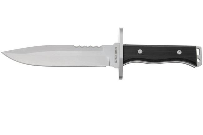 Bild für Rough Ryder RR2541, Bead Blasted Stainless, Black G10, Fahrtenmesser