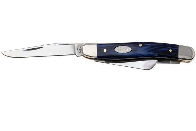 Image for Case Medium Stockman 23448 Smooth Blue Pearl Kirinite 10318 SS, pocket knife