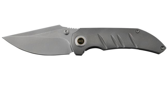 Bild für WE Knife Riff-Raff Grey Titanium, Blasted CPM 20CV WE22020B-4 Taschenmesser, Matt Christensen Design