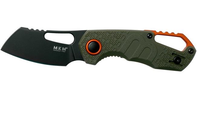 Bild für MKM Isonzo FX03-2PGO Cleaver OD Green FRN, Black Blade Taschenmesser, Jesper Voxnaes Design