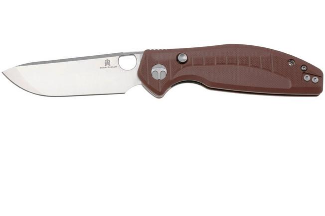 Image for Bestechman Angry Owl BMK12D-1 Satin D2, Brown G10, pocket knife