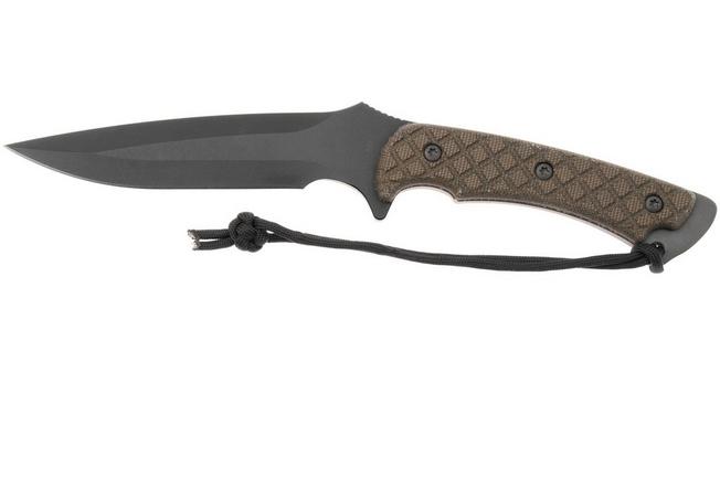 Bild für Spartan Blades Ares SB1BKGRNLBK Black, Green Micarta, Survival Messer, MOLLE Scheide