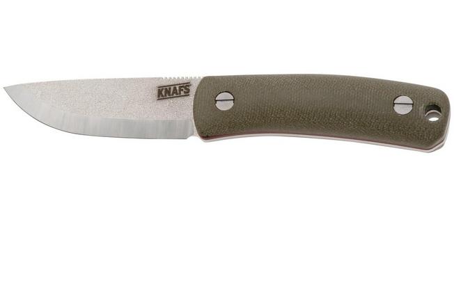 Bild für KNAFS Lulu KNAFS-00231 Stonewashed CPM MagnaCut, Green Canvas Micarta, Fahrtenmesser