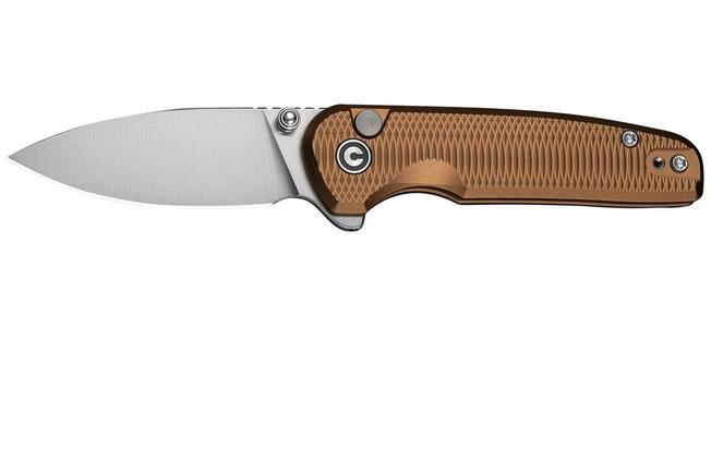 Image for Civivi Mini Shakan C20052F-3 Satin Nitro-V, Brown Aluminium, pocket knife
